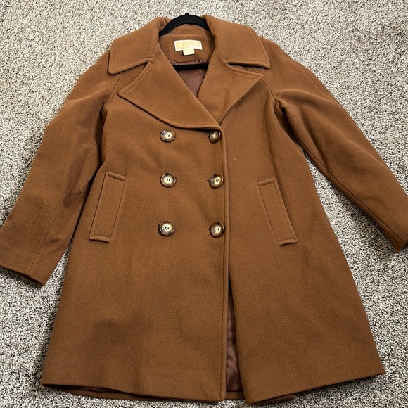 Michael kors lamb wool double breast coat size 6 - Picture 9 of 13